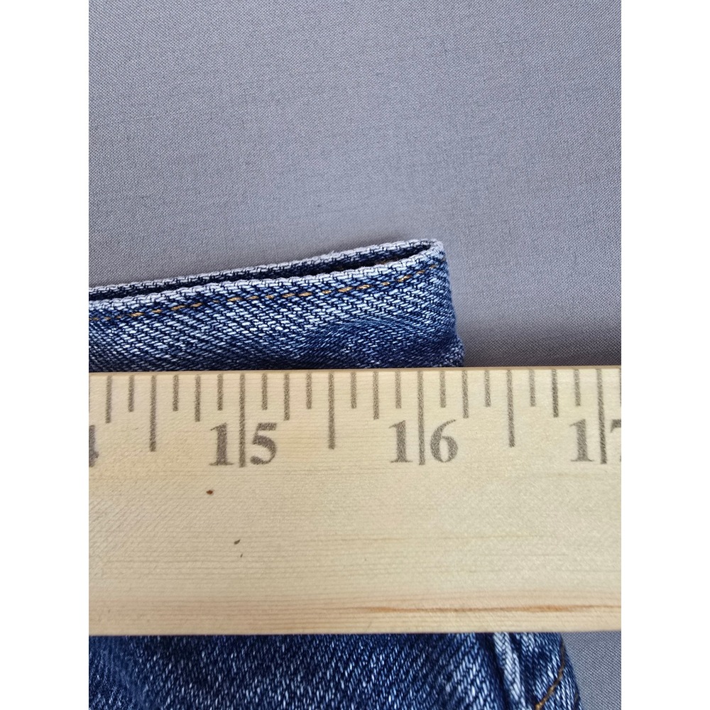 L.L. Bean Insulated Relaxed Fit Medium Wash Cozy Denim Jeans - Women's 16 M/T - Picture 12 of 13